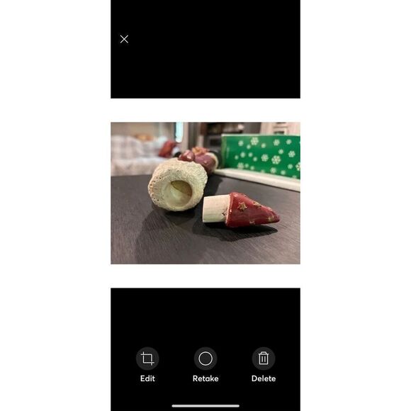 Old World Santa Candlestick holder plus hat - Picture 5 of 9